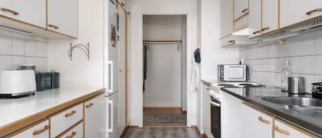 經典公寓, 城市景 | 私人廚房 | 大型雪櫃/冰箱、微波爐、焗爐、爐具