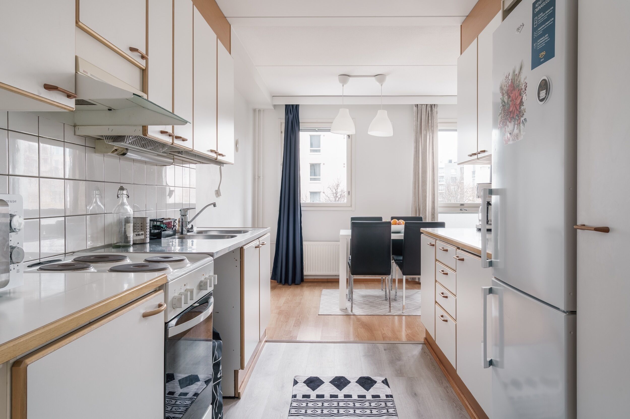 经典公寓, 城市景观 | 私人厨房 | 大冰箱、微波炉、烤箱、炉灶