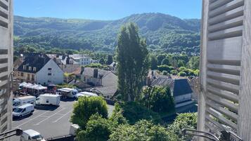 Deluxe kamer, uitzicht op bergen | Een strijkplank/strijkijzer, gratis wifi