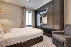 アパートメント | 2 室のベッドルーム、ノートパソコン用作業スペース、アイロン / アイロン台、ベッドシーツ