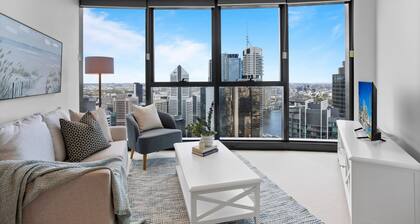 Breathtaking City Views 1-bed With Pool, BBQ & Gym