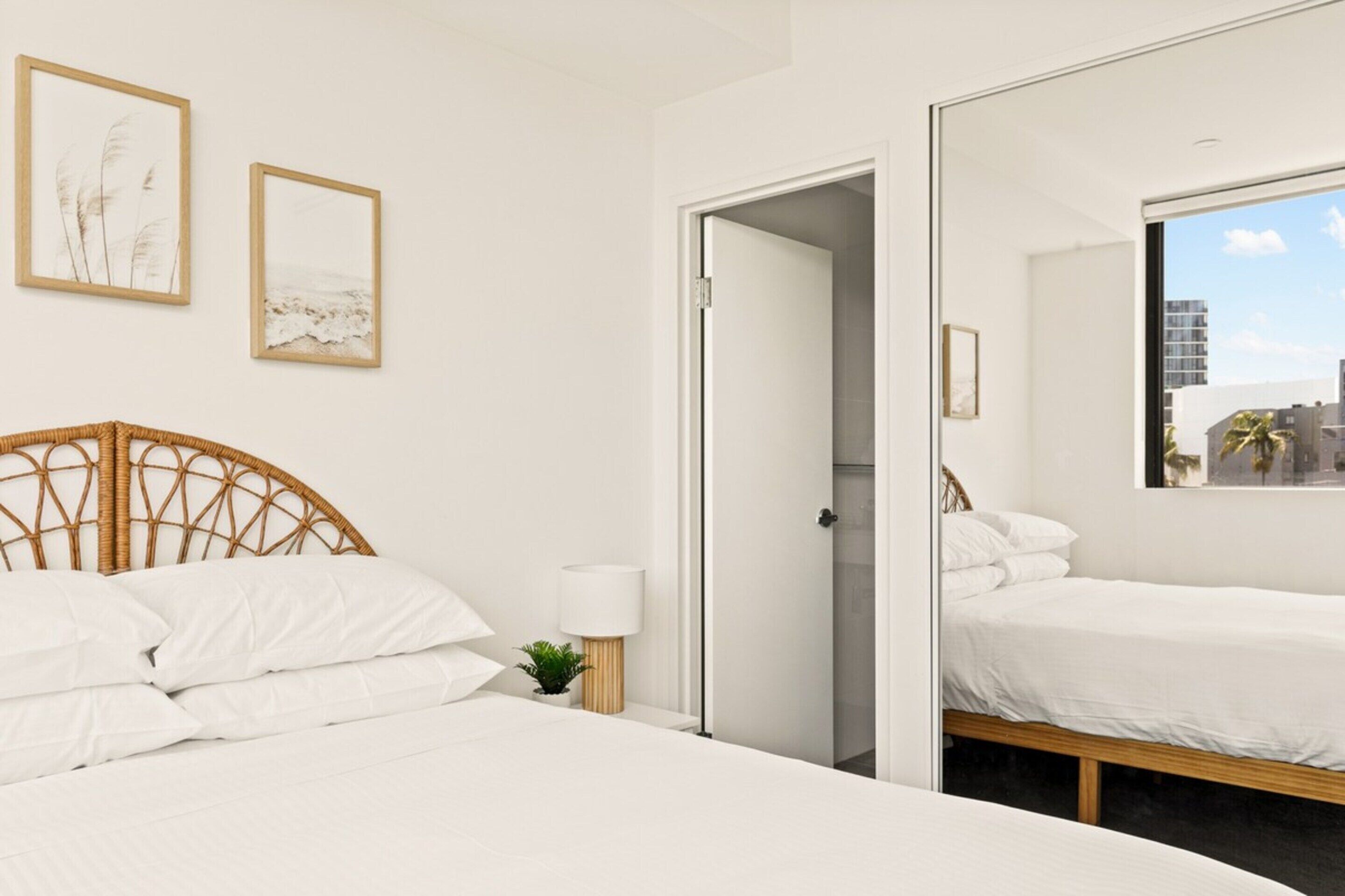 شقة | 2 عدّة غرف نوم ومكواة/لوح كي وملاءات أسرّة