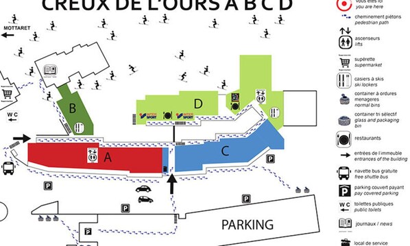 Property map - 3 Rooms Duplex, Pretty Valley View (Les Allues)