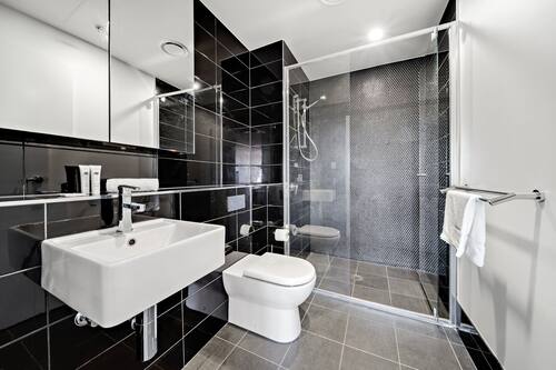Apartment | Badezimmer | Handtücher, Seife