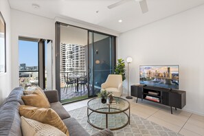 Apartment | Living room - Riverside 2-bed by Brisbane's Landmarks (Brisbane)