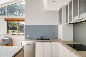 Apartment | Private kitchen | Fridge, microwave, oven, stovetop