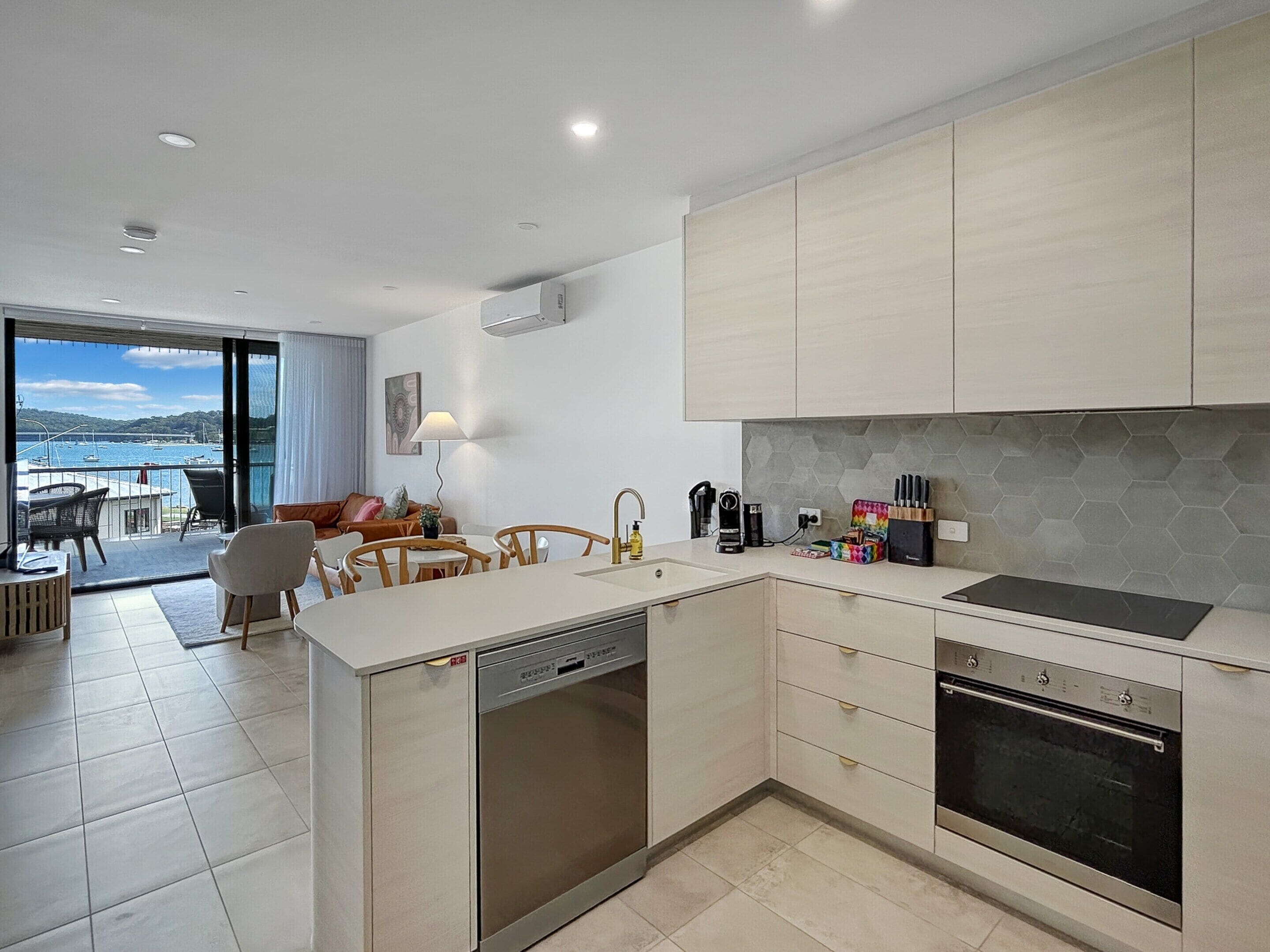 Apartment | Private kitchen | Fridge, microwave, oven, stovetop