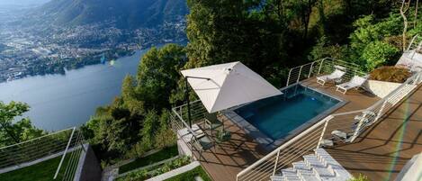 Et oppvarmet basseng