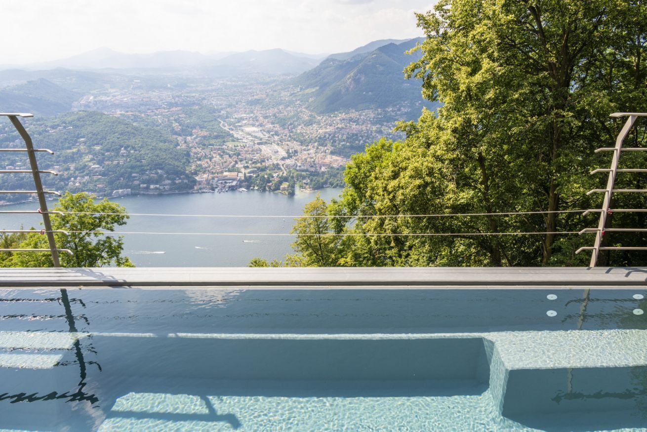 Una piscina riscaldata