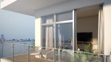 Premium bedding, memory-foam beds, free minibar, in-room safe