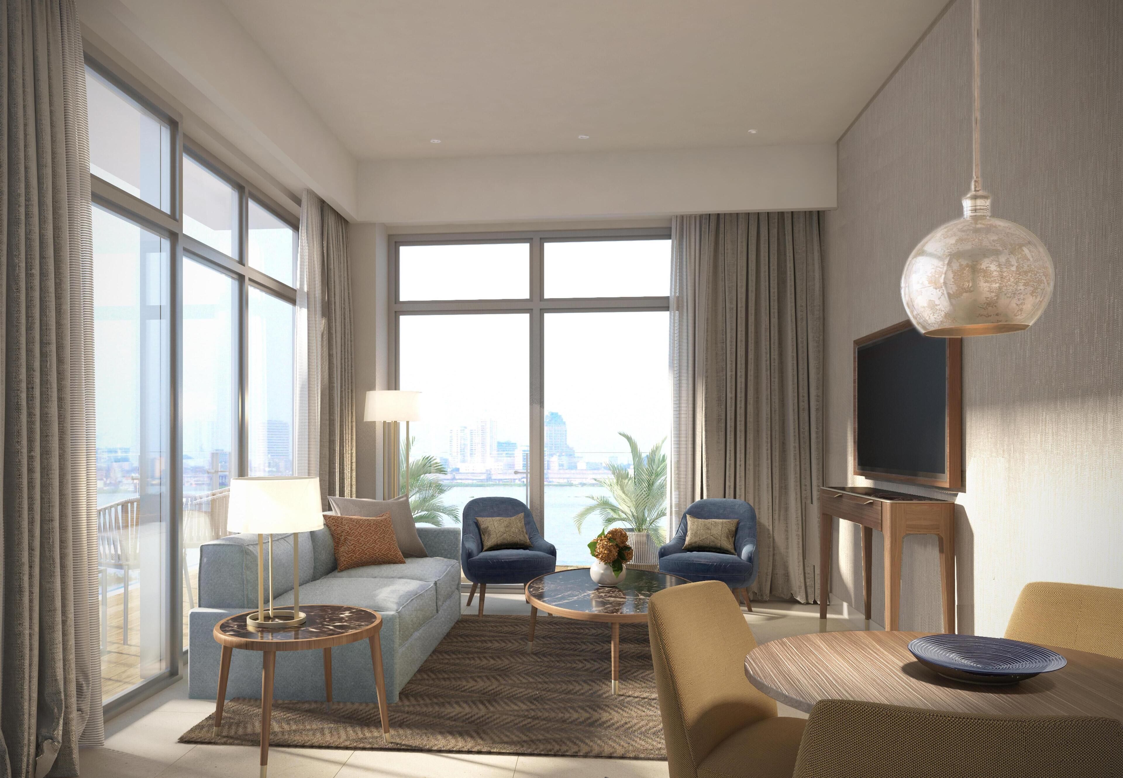 Televisi 32-inci dengan saluran TV kabel dan kantor