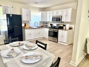 Microwave, oven, stovetop, dishwasher