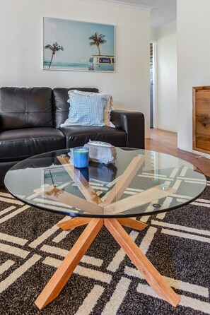 Apartment | Living room - Cosy 2-bedroom Seaside Unit Steps From Beach (Sunshine Coast)