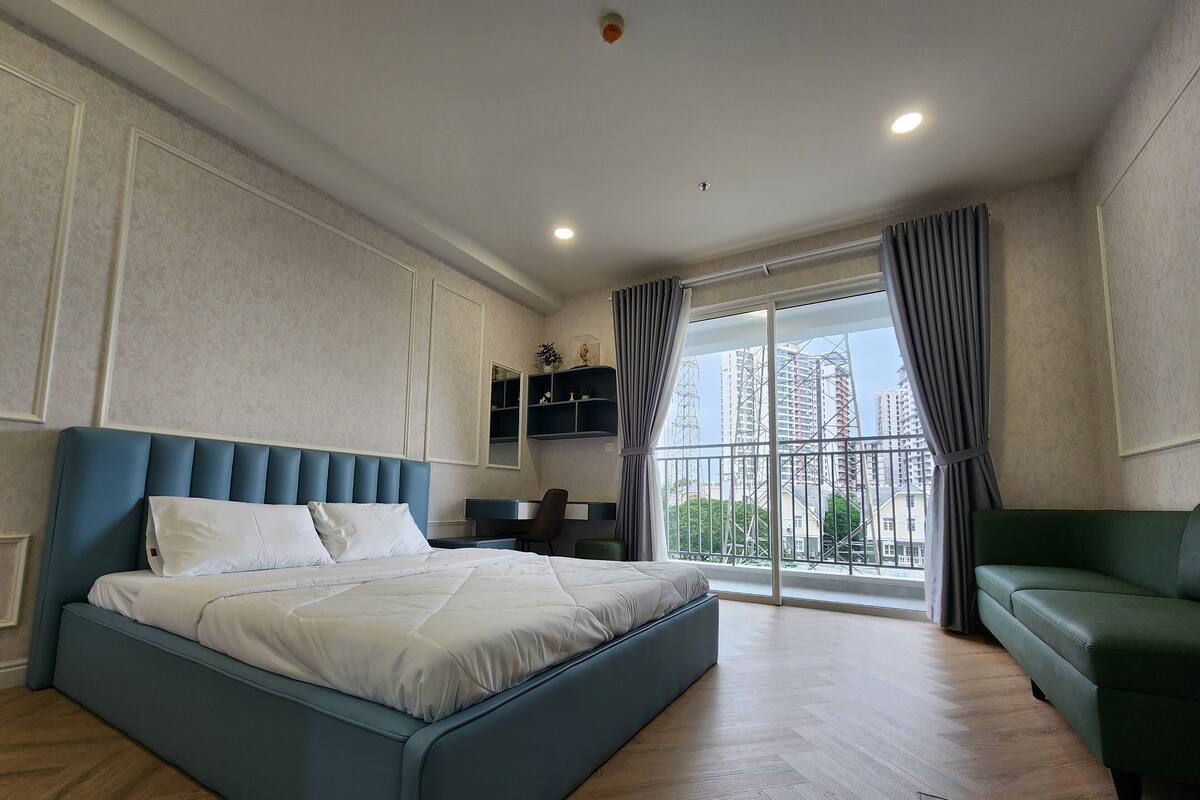 Deluxe-Apartment, Balkon, Stadtblick | Ausblick vom Zimmer