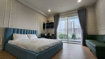 Deluxe Apartment, Balcony, City View | View from room