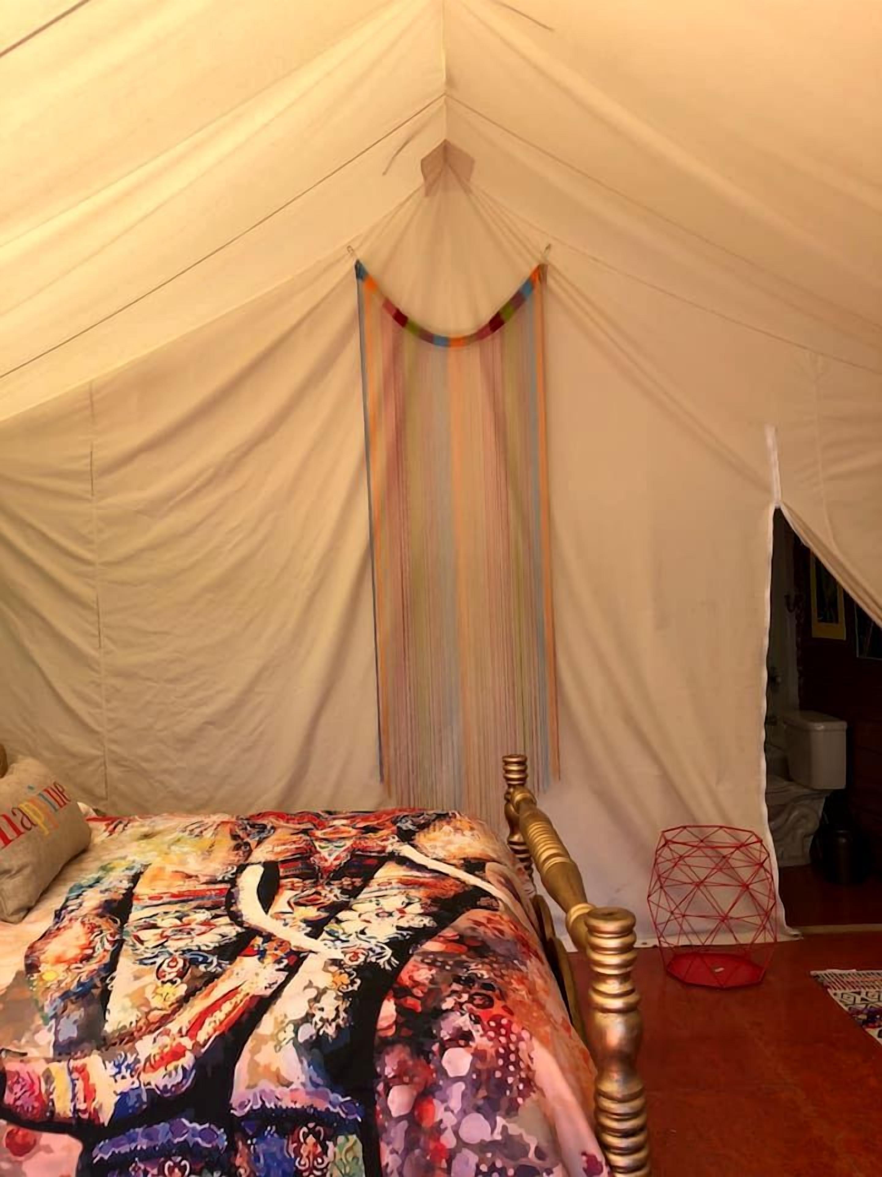 1 bedroom, desk, iron/ironing board, travel cot