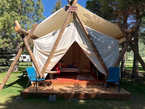 Luxury Safari Tent in Irwin, Idaho near Jackson Hole & Palisades Lake