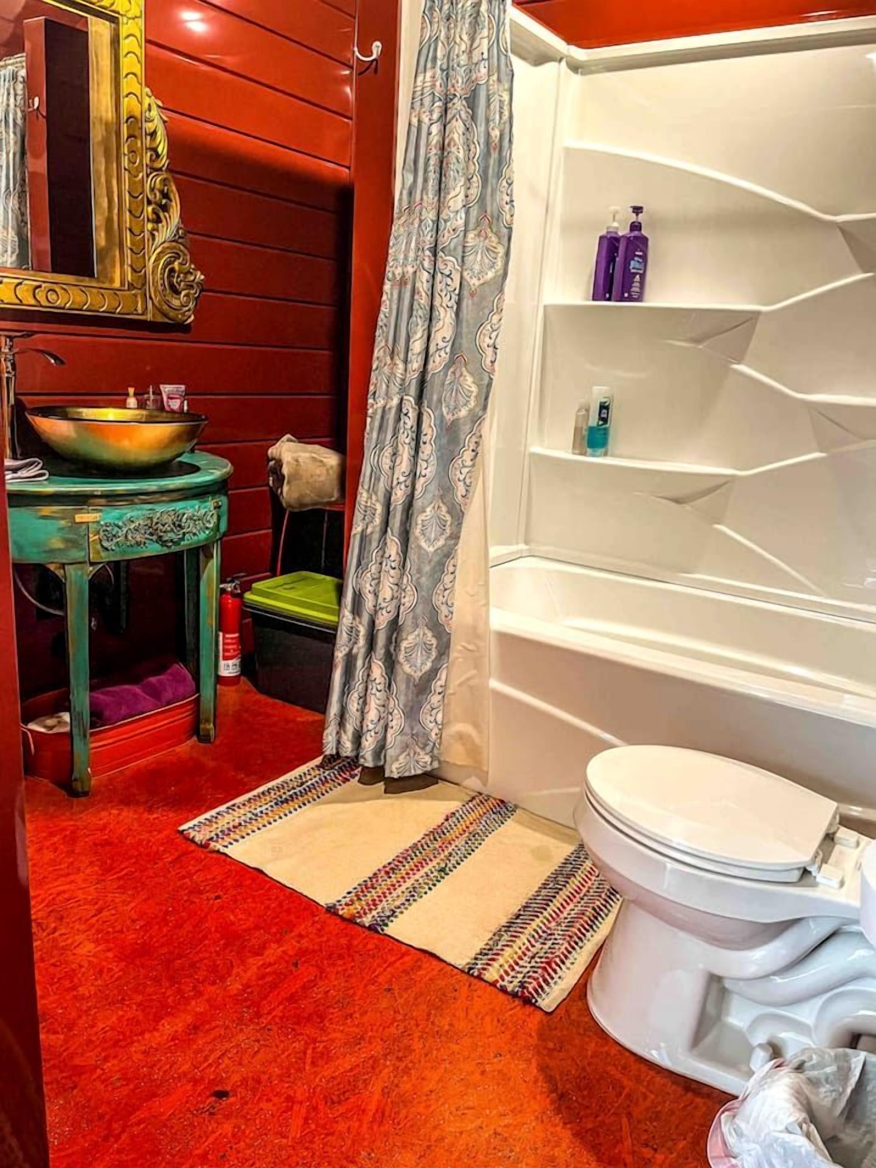 Hair dryer, soap, shampoo