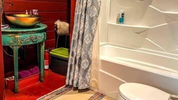 Hair dryer, soap, shampoo