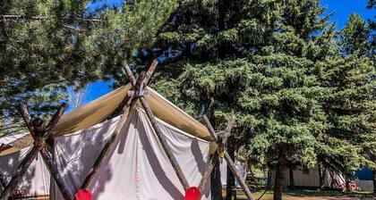 Luxury Safari Tent with Private Bathroom in Swan Valley, Idaho near Palisades Lake