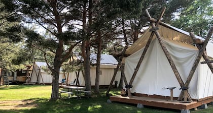 Pet-Friendly Safari Tent Glamping in Swan Valley, Idaho near Jackson Hole