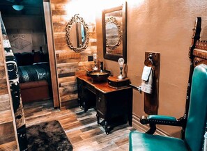 Desk, iron/ironing board, travel crib, WiFi