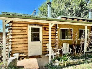 Exterior - Rural Log Cabin Rental for Couples near Taos Ski Valley (San Cristobal)