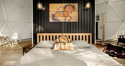 Luxury Glamping Domes & Chalet with Hot Tubs and Mountain Views in Augusta, WV