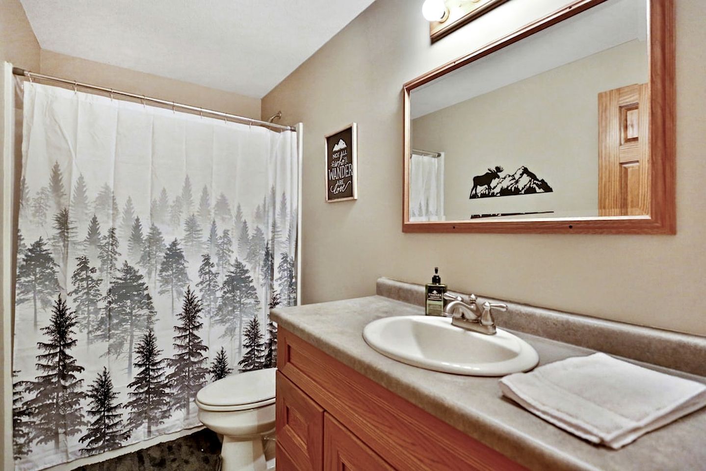 Hair dryer, towels