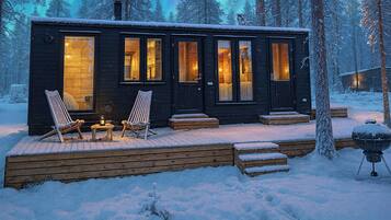 Chalet, uitzicht op vallei | Terras