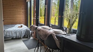 Chalet, vue sur la vallée | Aire de séjour
