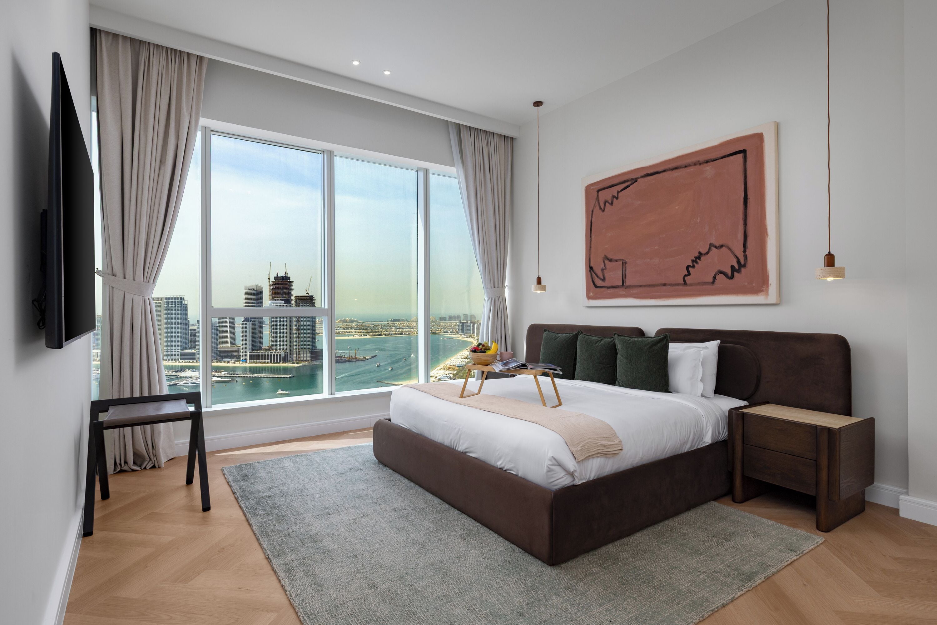 Deluxe Apartment, Sea View | Blackout curtains, free WiFi, bed sheets