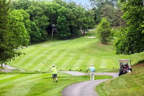 Golf - Charming Cabin on Golf Course with Fireplace & Resort Perks in Hedgesville, West Virginia (Hedgesville)