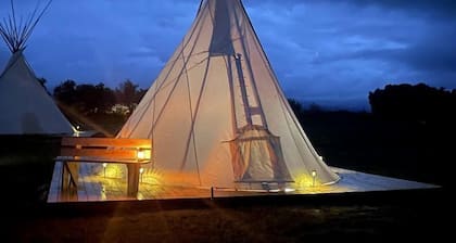 Experience Pet-Friendly Perfection: Classic Tipi Glamping Near Wind River Mountains, WY