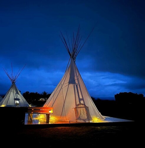 Rustic Elegance: Tipi Glamping by Wind River Mountains in Fort Washakie