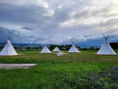Rustic Elegance: Tipi Glamping by Wind River Mountains in Fort Washakie