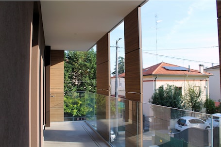 Property grounds. Double room, private bathroom outside the room