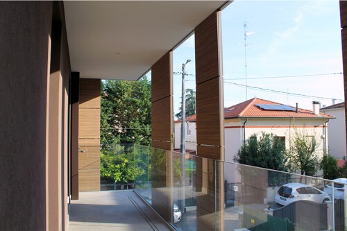 Double room, private bathroom outside the room