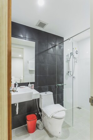 Standard Apartment, Balcony, City View | Bathroom - 1-bedroom Condo in Ozone Condo D307 (Tambon Karon)
