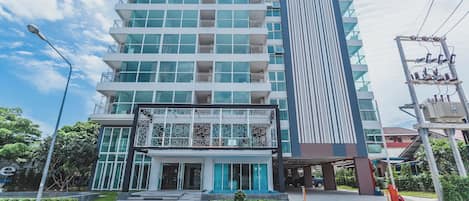 Façana frontal de l'allotjament