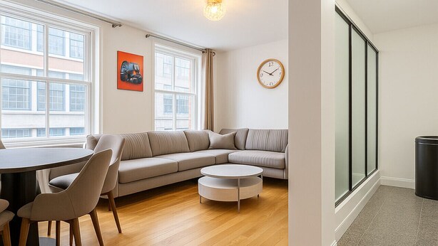 Living area - Soho Living – Chic 1BR Flat on Wardour Street -4WD (London)