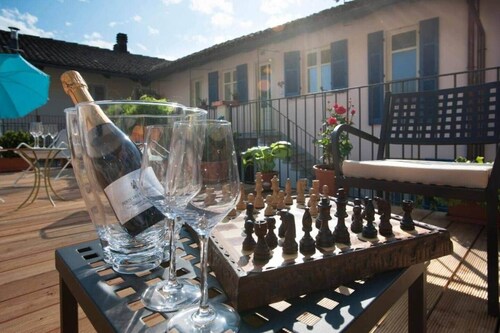 La Rosa nel Borgo – Suite mit Balkon und Garage