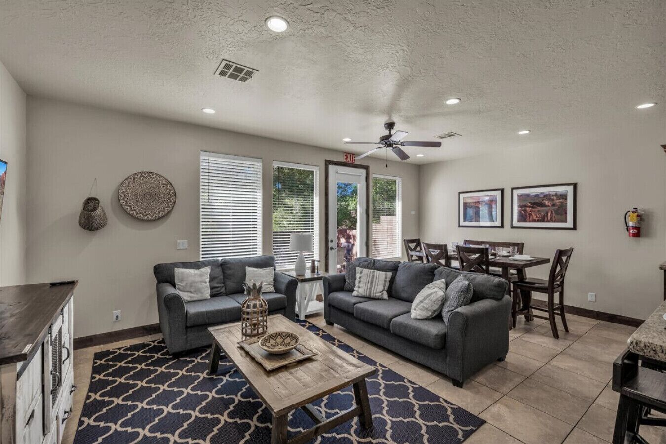 TV, fireplace, video games, table tennis