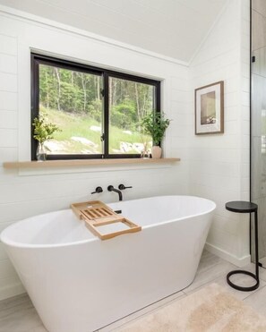 Cabaña Deluxe, vistas al jardín | Baño