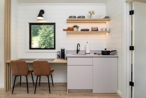 Deluxe Cabin, Garden View | Private kitchenette | Coffee/tea maker - The A-Frame Collection - Solace (Balsam Grove)