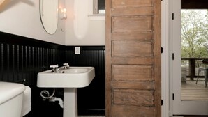 Bathroom - Sleek Retro Airstream Rental for Glamping for Two near Downtown Austin (Austin)