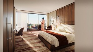 Chambre Deluxe, 1 très grand lit | Literie de qualité supérieure, surmatelas