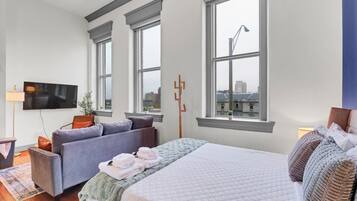 1 chambre, fer et planche à repasser, Wi-Fi gratuit, draps fournis