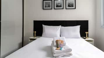 Blackout curtains, soundproofing, iron/ironing board, free WiFi