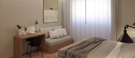 2 quartos, Wi-Fi, roupa de cama